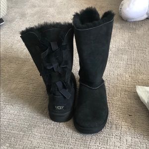 Ugg Black Bow Boots